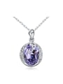 thumb Fashion austrian Crystals-accented Pendant Alloy Necklace 0