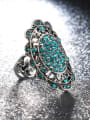 thumb Retro style Cubic Rhinestones Alloy Ring 2