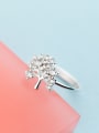 thumb Exquisite Tree Shaped Zircon S925 Silver Ring 0