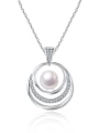 thumb Fashion Freshwater Pearl Multi-layer Hollow Rounds Necklace 0