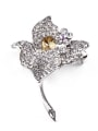 thumb new Flower-shaped Crystals Brooch 4
