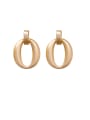 thumb Alloy With Gold Plated Simplistic Smooth  Irregular Drop Earrings 2