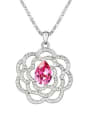 thumb Fashion austrian Crystals Flower Alloy Necklace 4