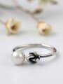 thumb Knot Freshwater pearl Opening Ring 1