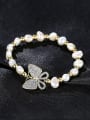thumb Copper With Gold Plated Fashion Butterfly Anniversary Bracelets 2
