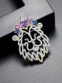 thumb AAA zircon color creative Lion King Brooch 0