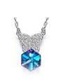 thumb Blue Crystal S925 Silver Necklace 0