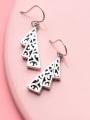 thumb Ethnic Style Hollow Flower Shaped Thai Silver Drop Earrings 1