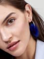 thumb Ball Shaped Western Style Tassel Personality Women Stud Earrings 1