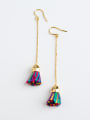thumb Women Creative Handmade Colorful Tassel Earrings 0