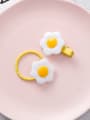 thumb Alloy With Gold Plated Cute Flower  Hair Clip, Hair Rope, Two-Piece Set 1