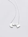 thumb Creative Geometric Shaped S925 Silver Women Necklace 0