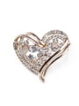thumb Heart-shaped Crystals Brooch 5