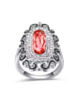 thumb Exaggerated austrian Crystals Alloy Ring 0