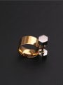 thumb Dumbbell Personality Exaggeration Simple Ring 0