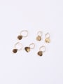 thumb Titanium With Gold Plated Simplistic Round Clip On Earrings 2