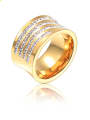 thumb Stainless Steel With Gold Plated Trendy Band Rings 0