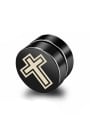 thumb Stainless Steel With Black Gun Plated Personality Geometric Stud Earrings 2