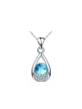 thumb Water Drop Color Shining Wedding Accessories Necklace 0