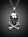 thumb Delicate Skull Shaped Titanium Steel Necklace 3