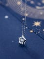 thumb 925 Sterling Silver With Silver Plated Personality Hollow Star Necklaces 1