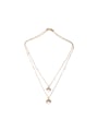 thumb Double-layer Simple Style Women 's Necklace 0