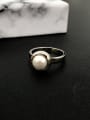 thumb Copper With 18k White Gold Plated Classic Ball Rings 1