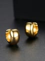 thumb Copper With Glossy Simplistic Small Round Stud Earrings 2