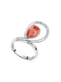thumb Exaggerated Water Drop austrian Crystal Alloy Ring 0