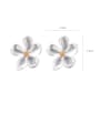 thumb Alloy With Smooth Simplistic Flower Stud Earrings 4