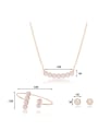 thumb Alloy Imitation-gold Plated Fashion Artificial Pearls Three Pieces Jewelry Set 3