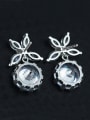 thumb Simple Shiny Zircon Stud Earrings 1