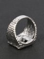 thumb Personalized Cubic Crystals Silver Plated Alloy Ring 2