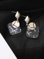 thumb Alloy With Acrylic Simplistic Square Drop Earrings 2