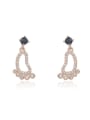 thumb Copper With Platinum Plated Simplistic Foot Board Stud Earrings 1