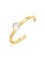 thumb All-match Artificial Pearl Open Design Bangle 0