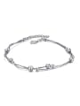thumb Simple Two Chain Beads Women Anklet 0