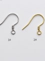 thumb 925 Sterling Silver With 18k Gold Plated Trendy Hook Ear Backs 1