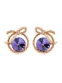 thumb austrian Elements Crystal Earrings elegant bow earrings with crystal appearance 2