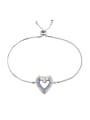 thumb Fashionable Heart  Shaped Accessories Adjustable Women Bracelet 3