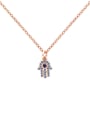 thumb Mini The God's Hand Hot Selling Micro Pave Clavicle Necklace 4