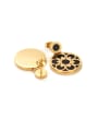 thumb The New European And The United States Retro Titanium Flower stud Earring 2