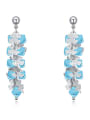 thumb Fashion Shiny austrian Crystals Drop Earrings 2