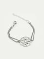 thumb Hollow Round Double Lines Women Bracelet 0