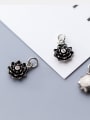 thumb 925 Sterling Silver With Antique Silver Plated Trendy Flower Charms 1