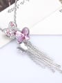 thumb Butterfly-shaped Crystal Necklace 2