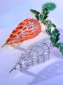 thumb Copper With Cubic Zirconia Cute Food radish Brooches 1