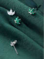 thumb 925 Sterling Silver With Silver Plated Simplistic Crown Stud Earrings 0
