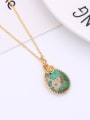 thumb Exquisite Water Drop Shaped Gemstone Necklace 1