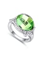thumb Exaggerated Oval austrian Crystal-accented Alloy Ring 0